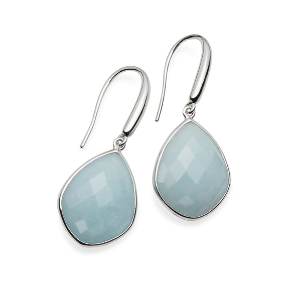 Serenity Aquamarine & Sterling Silver Earrings