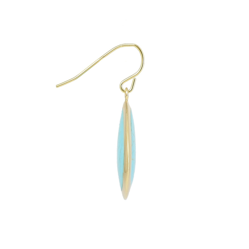 Azira Gilded Sterling Silver Howlite Earrings