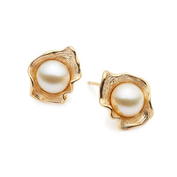 Venus Gilded Silver & Pearl Earrings