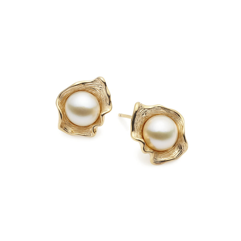 Venus Gilded Silver & Pearl Earrings