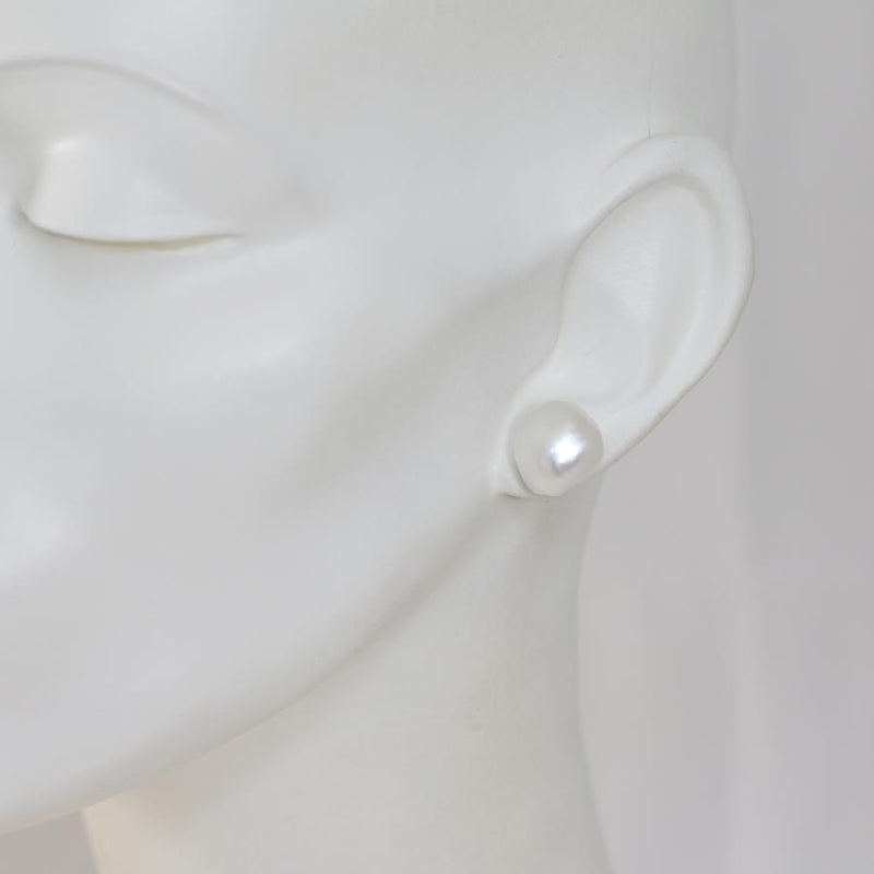 Cathay Large Baroque 11mm to 13mm Pearl Studs
