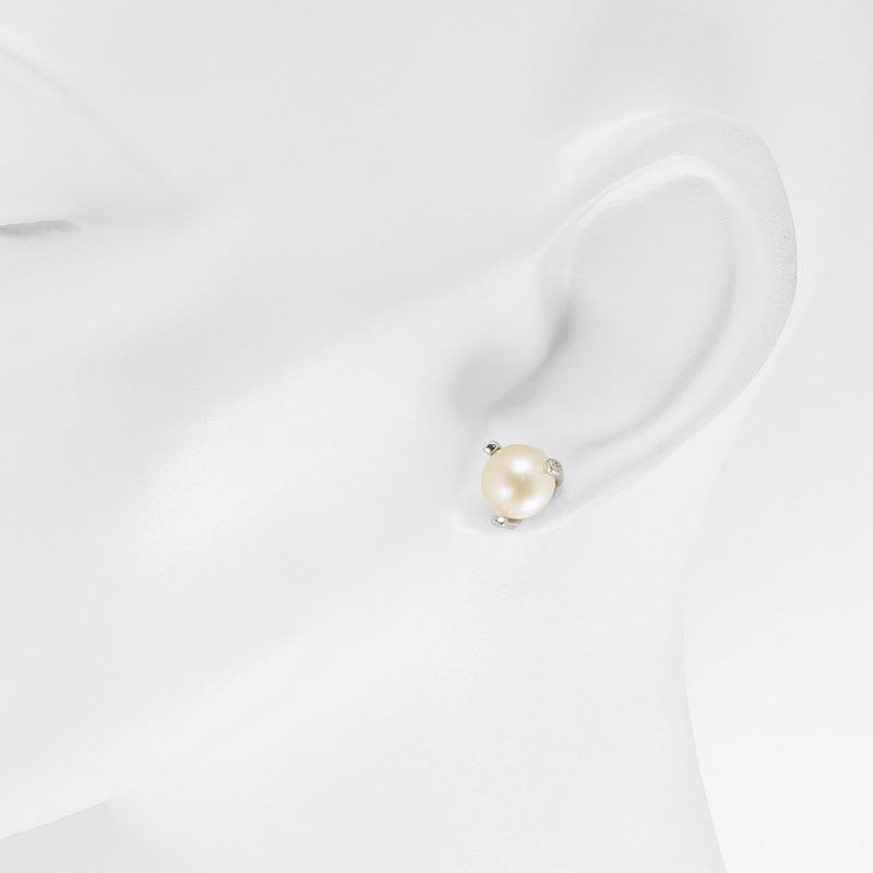 Tricia - Freshwater 9mm Pearl Studs