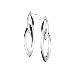 Ravelle Sterling Silver Long Earrings