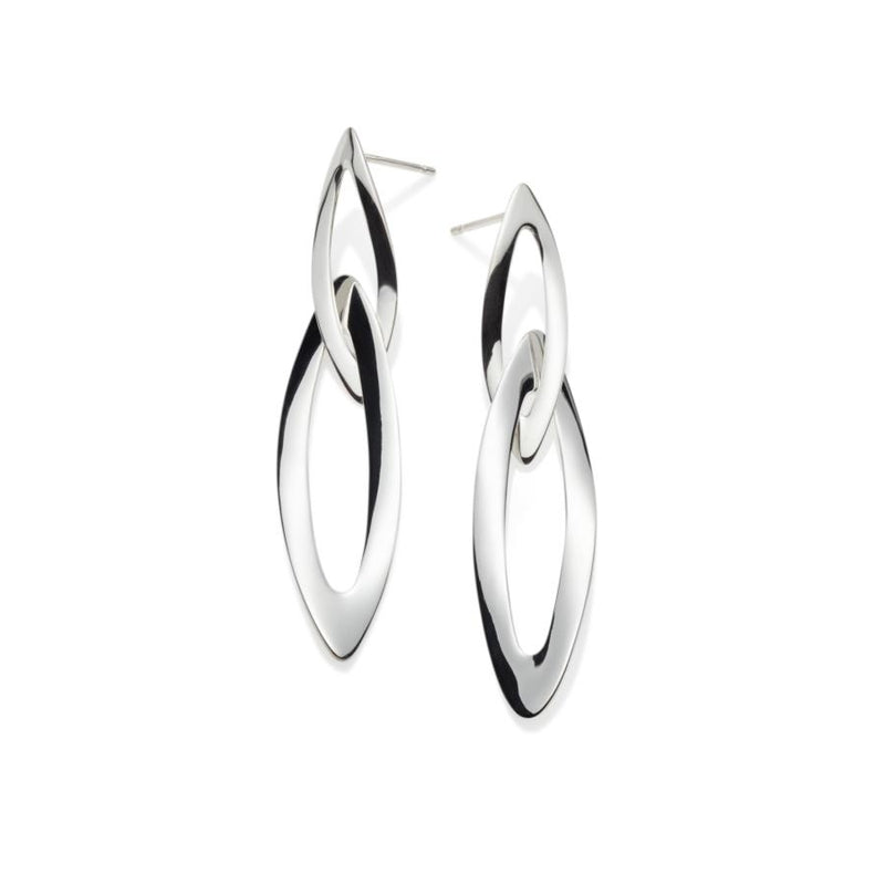 Ravelle Sterling Silver Long Earrings
