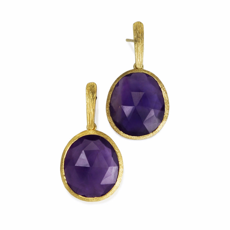 Pasha Amethyst Gilded Silver Drop Earrings