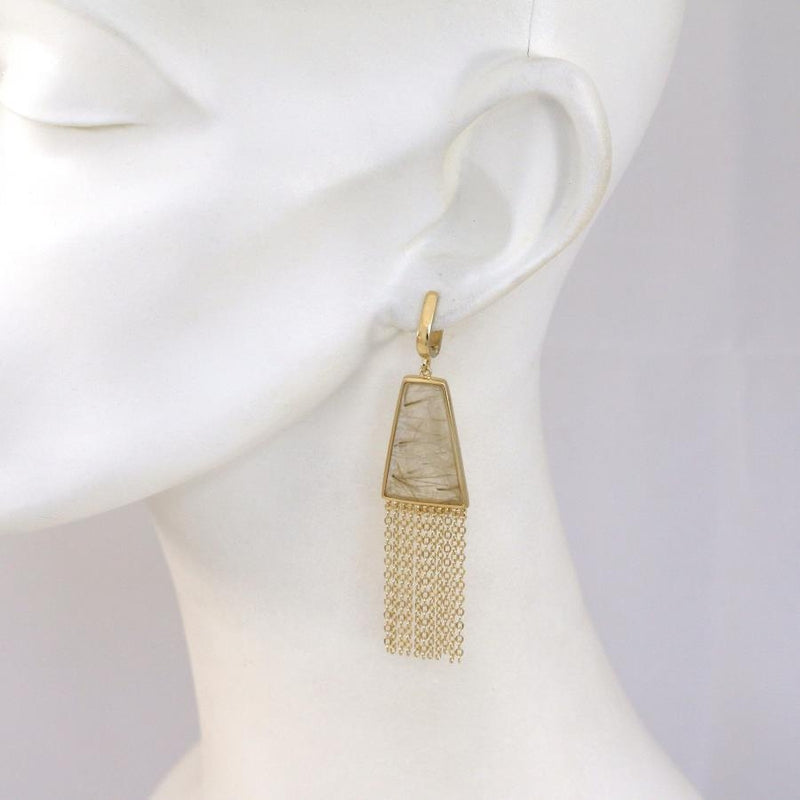 Lambada Rutilated Quartz Earrings CLEARANCE save £25