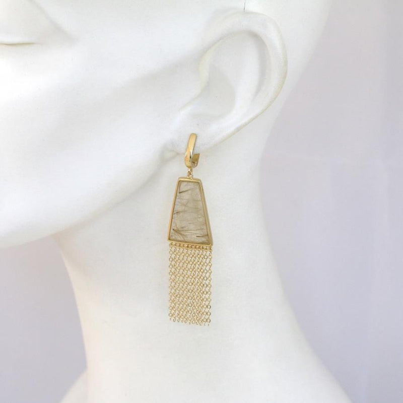 Lambada Rutilated Quartz Earrings CLEARANCE save £25