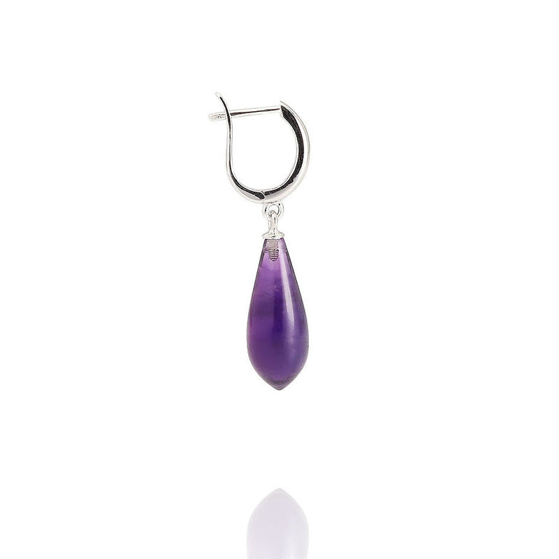 Natural Amethyst Drop Earrings