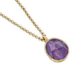 Pasha Amethyst Gilded Silver Pendant
