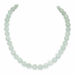 Faceted Natural Aquamarine Necklace