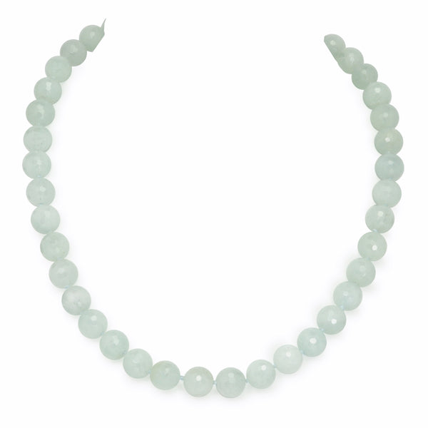 Faceted Natural Aquamarine Necklace