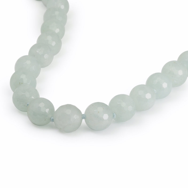 Faceted Natural Aquamarine Necklace