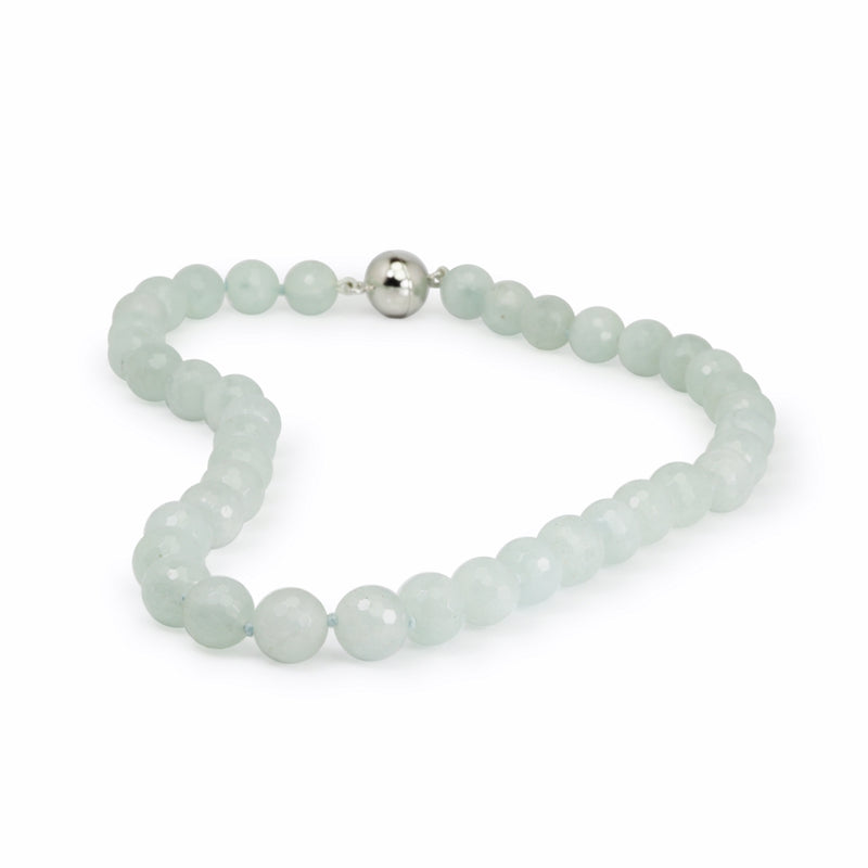 Faceted Natural Aquamarine Necklace