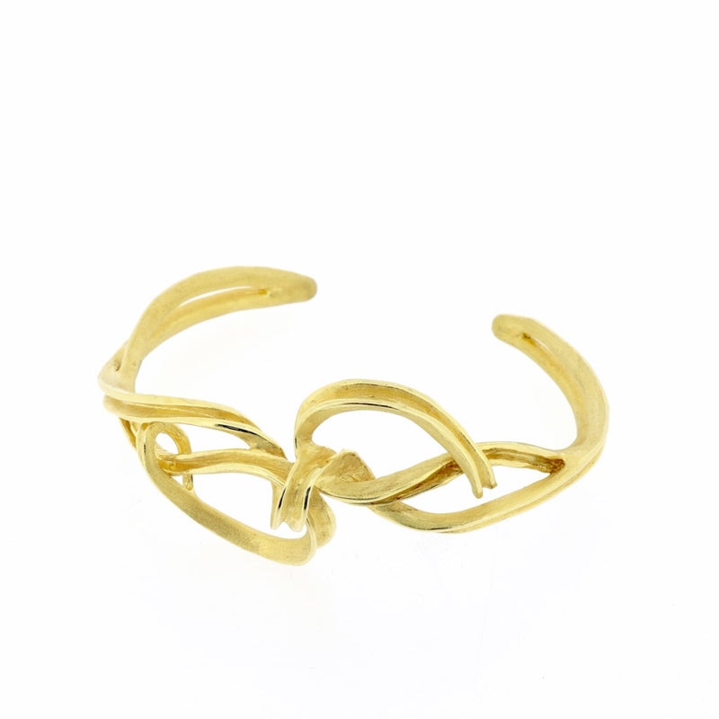 Hitch Gilded Sterling Silver Torc Bangle CLEARANCE SAVE £75