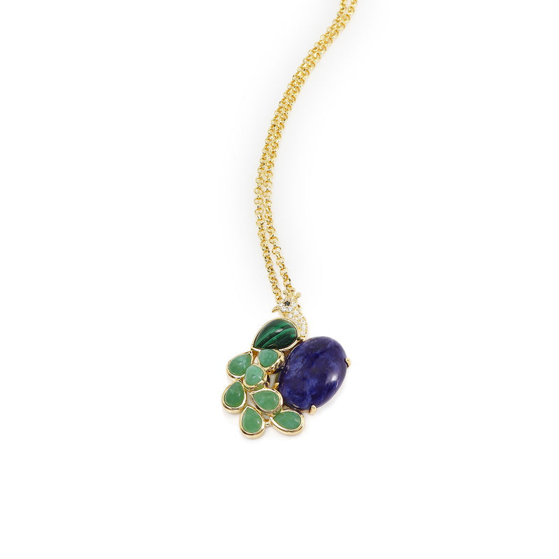 Duke Gemstone Peacock Pendant