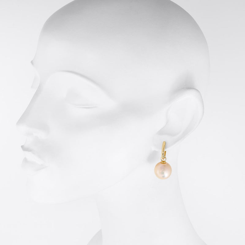 15mm Edison Pearl 18ct Gold Earrings