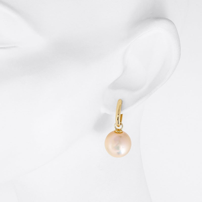 15mm Edison Pearl 18ct Gold Earrings