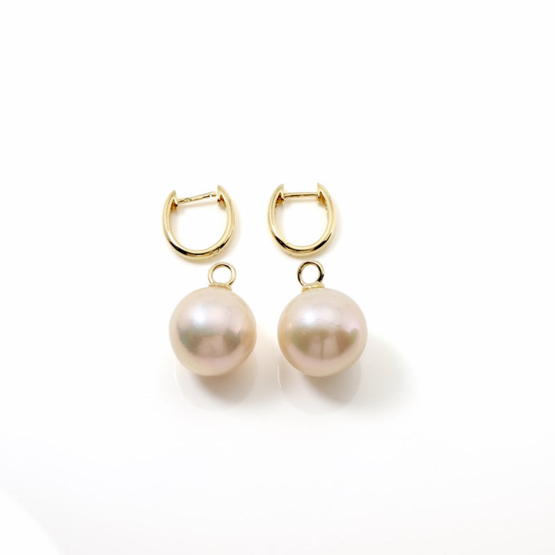 15mm Edison Pearl 18ct Gold Earrings