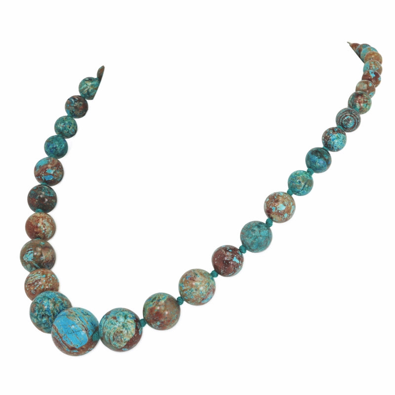 Graduated 'Flower Agate' Necklace N203