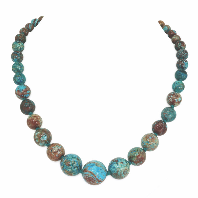 Graduated 'Flower Agate' Necklace N203
