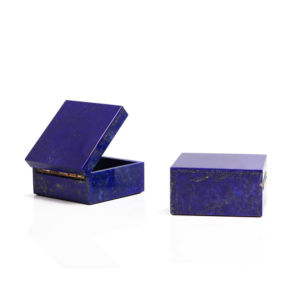 Square Small Lapis Lazuli Box