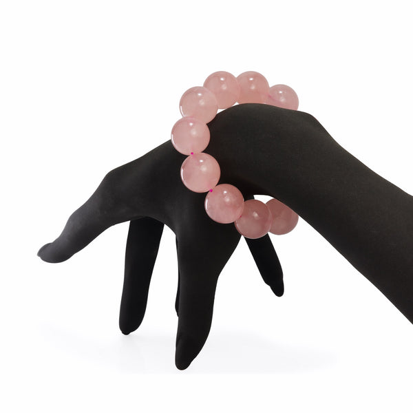Rose Quartz Elasticated Bracelet