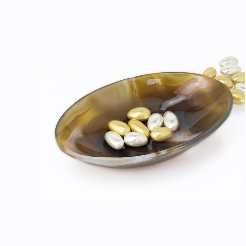 M345 Oval Agate Bowl