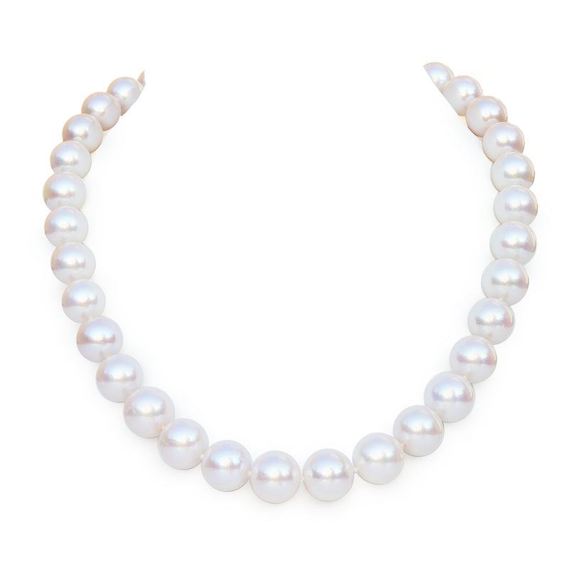 11mm To 14mm Edison White Pearl Necklace