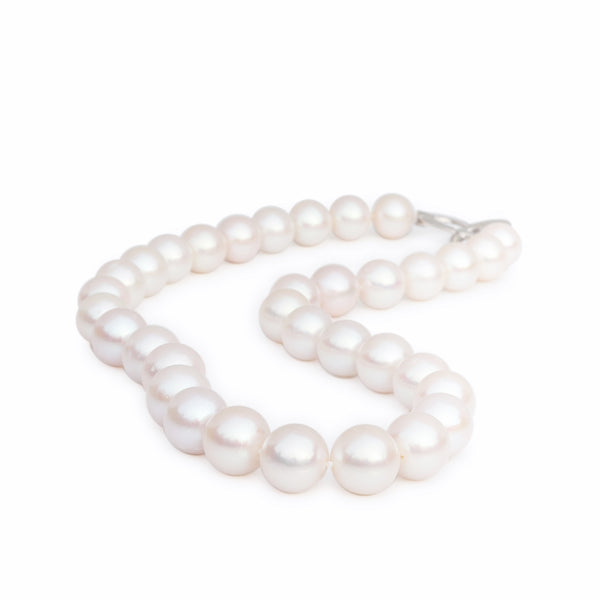 11mm to 14mm Edison White Pearl Necklace