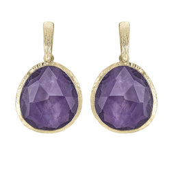 Pasha Amethyst Gilded Silver Drop Earrings