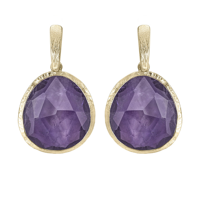 Pasha Amethyst Gilded Silver Drop Earrings