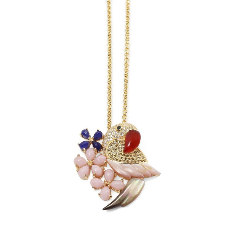 Rio Parrot Sterling Silver Gemstone Brooch CLEARANCE save £24