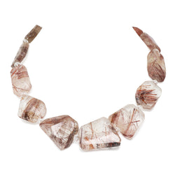 Red Rutilated Quartz Necklace