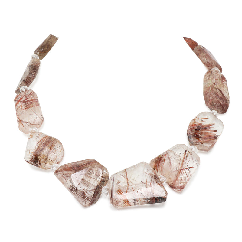 Red Rutilated Quartz Necklace