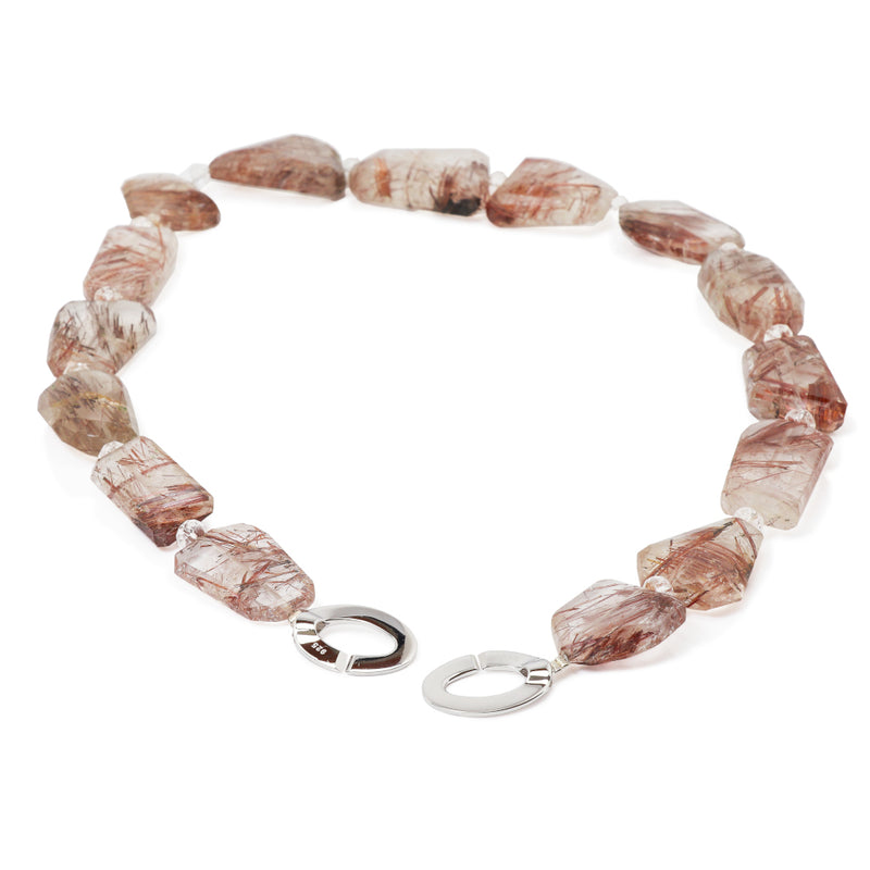 Red Rutilated Quartz Necklace