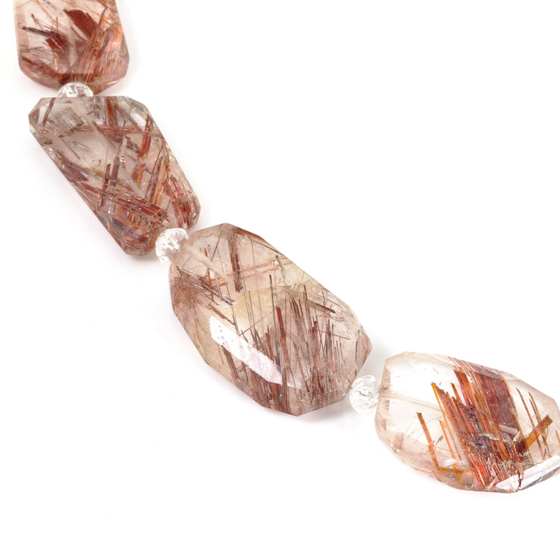 Red Rutilated Quartz Necklace