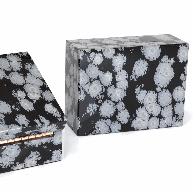 Snowflake Obsidian Box