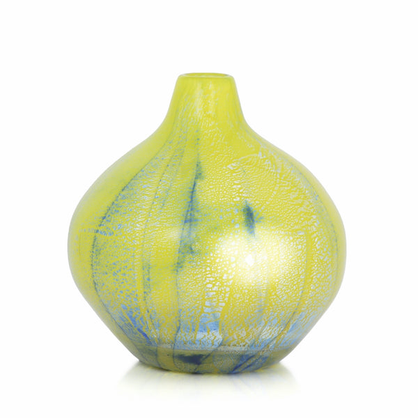 Allium Citrine Vase English Art Glass