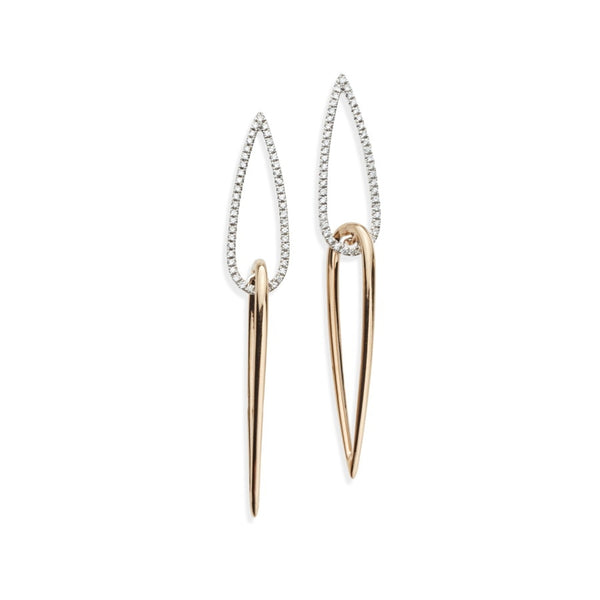 Arabella 18ct Rose Gold & Diamond Earrings