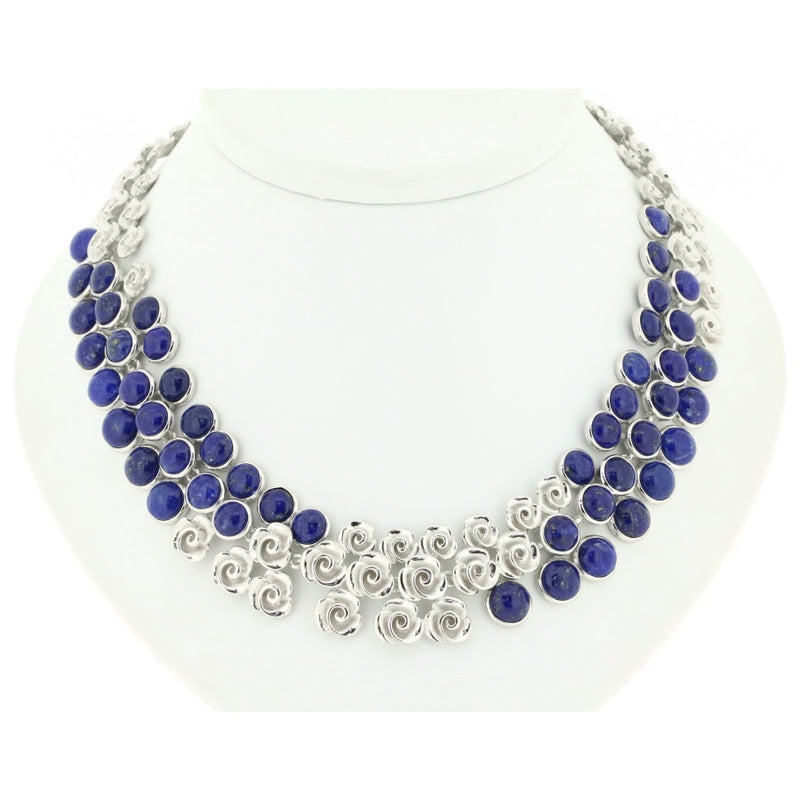 Babylon Lapis Lazuli & Sterling Silver Necklace