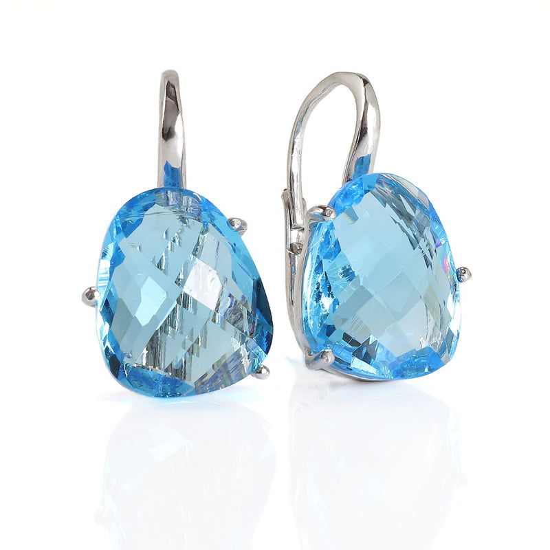 Jemima Sky Sterling Silver Crystal Earrings