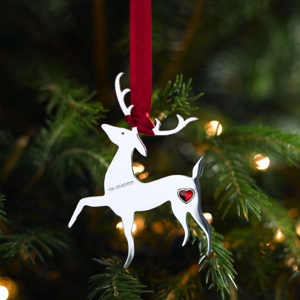 Cupid Sterling Silver Christmas Decoration