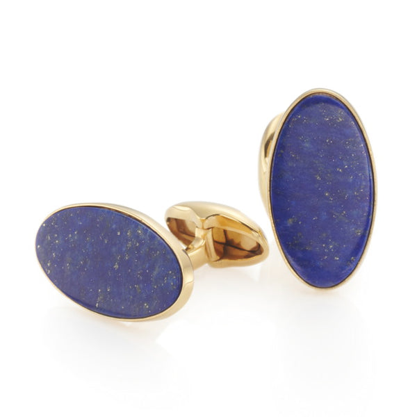 Dorchester Lapis Lazuli & Gilded Silver Cufflinks