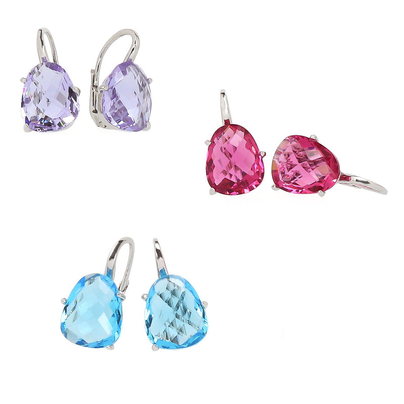 Jemima Lilac Sterling Silver Crystal Earrings