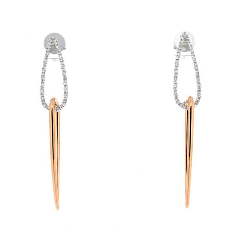 Arabella 18ct Rose Gold & Diamond Earrings