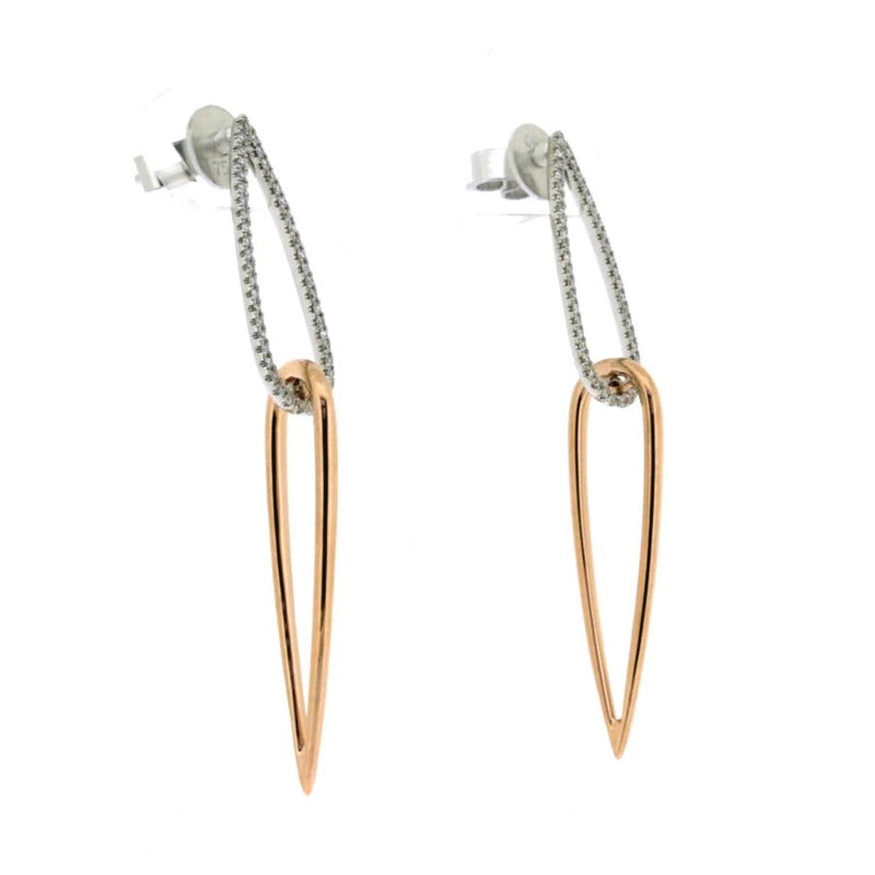 Arabella 18ct Rose Gold & Diamond Earrings