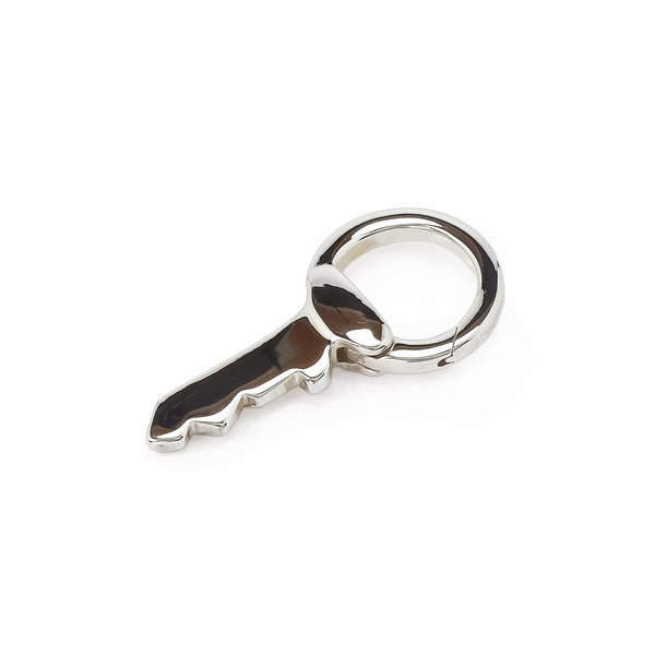 Key Sterling Silver Keyring