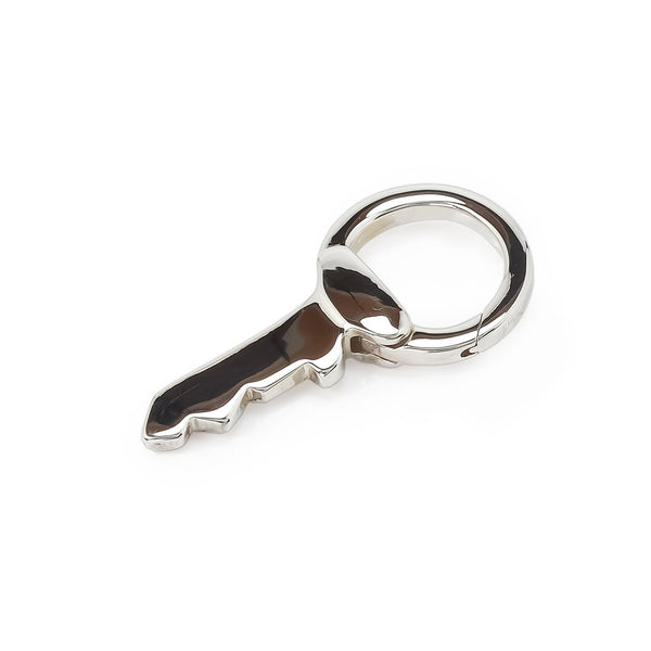 Key Sterling Silver Keyring