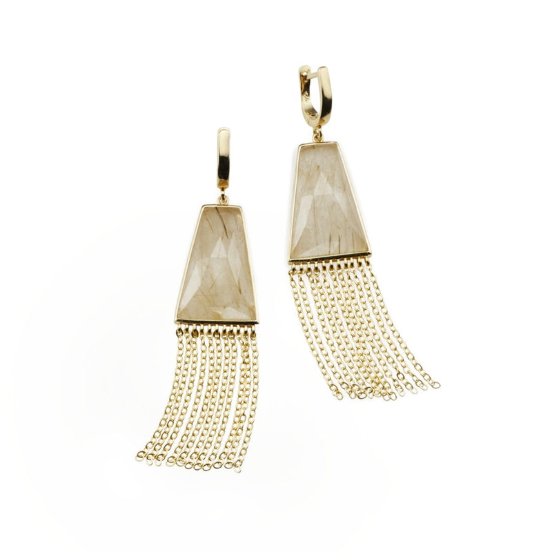 Lambada Rutilated Quartz Earrings CLEARANCE save £25