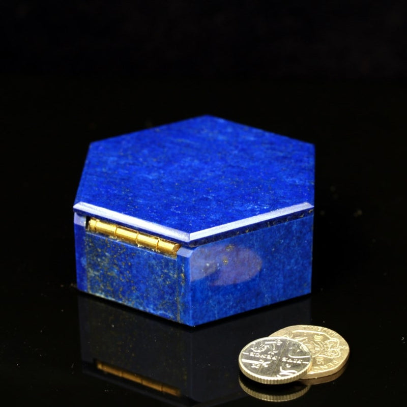 Hexagonal Lapis Lazuli Box